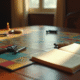 Plateau de Cluedo avec armes et notes de strategie